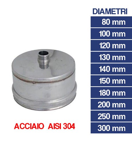 Tappo scarico condensa acciaio - tappo,