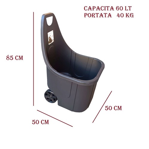Carrello porta legna ruote - carrello,