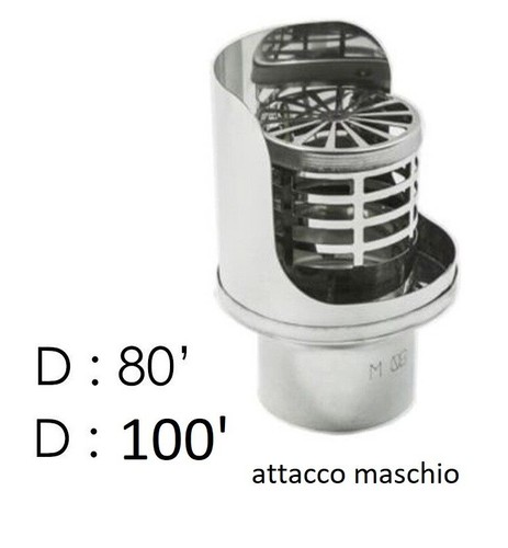 Fumaiolo terminale acciaio