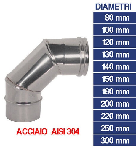 Curva inox chiusa gomito - curva,